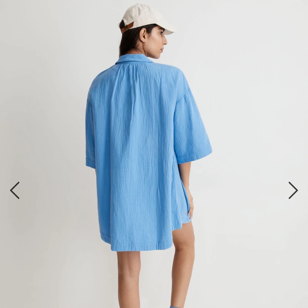 Lightspun Cover-Up Mini Shirtdress - Picture 4 of 8